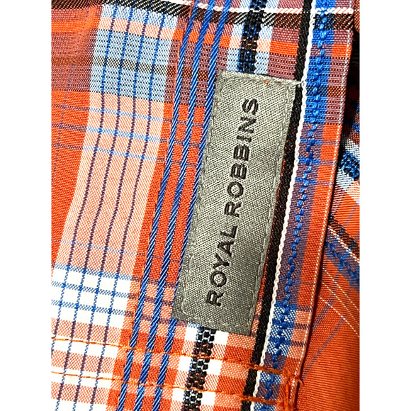 Royal Robbins XXL Plaid Short Sleeve Standard Fit Shirt Modal Button Down - Picture 6 of 9